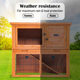 Paw Mate Rabbit Hutch Aria 2 Storey Wooden Chicken Guinea Pig Cage