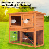 Paw Mate Rabbit Hutch Aria 2 Storey Wooden Chicken Guinea Pig Cage