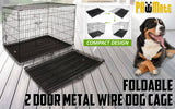 Paw Mate Wire Dog Cage Foldable Crate Kennel 30in with Tray