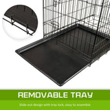 Paw Mate Wire Dog Cage Foldable Crate Kennel 36in with Tray