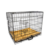 Paw Mate Wire Dog Cage Foldable Crate Kennel 30in with Tray + Cushion Mat Combo