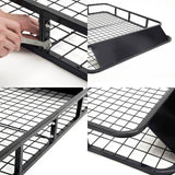 Dynamic Power Black Steel Roof Rack Luggage Carrier Basket 4WD 121cm