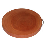 L Natural Hardwood Hygienic Kitchen Cutting Wooden Chopping Board Round