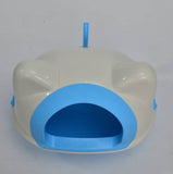 Large Hooded Cat Toilet Litter Box Tray House With Scoop Blue