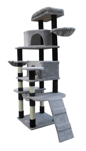 161 cm  Cat Scratching Post Tree Scratcher Pole-Little Grey