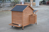 Brown Chicken Coop Rabbit Hutch Cat Cage Hen Chook House