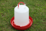 Farm Poultry Bird Chicken Water Drinker 3 L & 3 kg Food Grain Seed Feeder Set