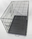 24' Portable Foldable Dog Cat Rabbit Collapsible Crate Pet Cage with Blue Cover