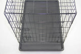 42' Portable Foldable Dog Cat Rabbit Collapsible Crate Pet Rabbit Cage with Cover Blue