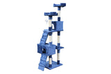 170cm Cat Scratching Post Tree Post House Tower with Ladder Furniture Blue