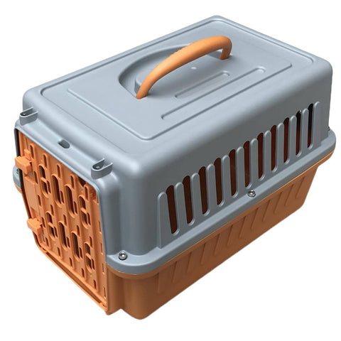 Small Dog Cat Rabbit Crate Pet Guinea Pig Carrier Kitten Cage Orange