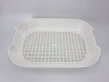 Large Portable Cat Toilet Litter Box Tray House with Scoop and Grid Tray Blue