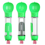 4 in 1 Portable Pet Dog Puppy Cat Drinking Mug Water Feeder Bottle Valve Travel Bottle Green