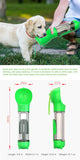 4 in 1 Portable Pet Dog Puppy Cat Drinking Mug Water Feeder Bottle Valve Travel Bottle Green