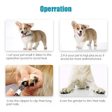 Electric Pet Dog Cat Quiet Nail Grinder Clipper Cutter Trimmer Grooming Care