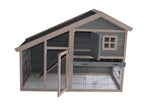 Grey Chicken Coop Rabbit Hutch Ferret Cage Hen Chook House