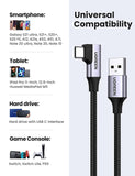 UGREEN 20289 Angled USB-C 3.0 Fast Charge Cable 0.5M