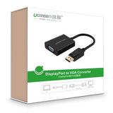 Ugreen 20414 DP male to VGA female converter cable - Black