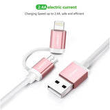 UGREEN Micro-USB to USB Cable with MFI Certified iPhone Adapter 1M (30470)