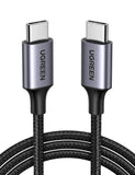 UGREEN 50150 USB-C Male to Male 60W PD Fast Charging Cable 1M