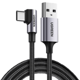 UGREEN 70255 USB-A to 90 Degree Angle USB-C Cable 3M