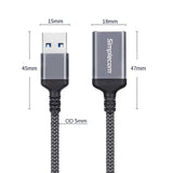 Simplecom CAU320 USB 3.0 Extension Cable USB-A Male to USB-A Female Nylon Braided 2.0M