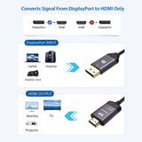 Simplecom DA211 Active DisplayPort to HDMI 2.0 Cable 2M 4K@60Hz