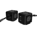 Allocacoc PowerCube Extended 4 Outlets 2 USB-A + 1 USB-C PD 20W with Surge 1.5M Black (11407-AUEUAC)