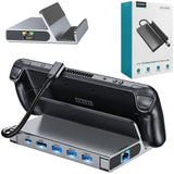 CHOETECH HUB-M50 6-in-1 USB-C 100W Aluminum Steam Deck Docking Station