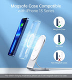 CHOETECH MIX00117SL Magasafe Fast Wireless Charger Stand Holder For iPhone 13/12 (H047+T517)