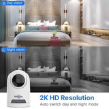 Hiseeu FH2C 2MP WiFi Wireless Security Camera for Home/Baby/Pet 2-way Audio & Motion Detection