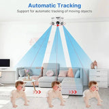 Hiseeu FH2C 2MP WiFi Wireless Security Camera for Home/Baby/Pet 2-way Audio & Motion Detection