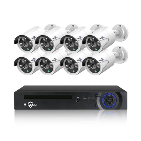 Hiseeu H5NVR-P8-612P 8CH 2MP/1080P PoE CCTV System (2TB HDD)