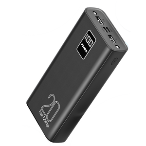 KIVEE PT23 20000mAh Power Bank with Digital Display Black