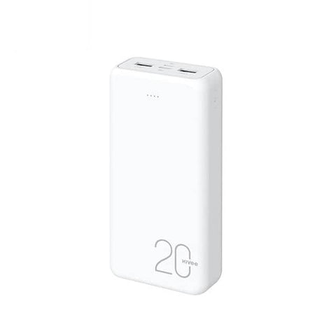 KIVEE PT63 20000mAh Power Bank White