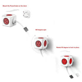 ALLOCACOC POWERCUBE Extended Boston Red 5 Outlets with 1.5M CABLE