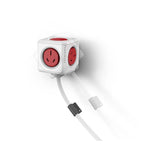 ALLOCACOC POWERCUBE Extended Boston Red 5 Outlets with 3M CABLE