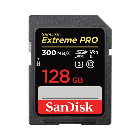 SanDisk 128GB Extreme PRO SDHC and SDXC UHS-II card SDSDXDK-128G-GN4IN