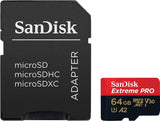 SANDISK  SDSQXCY-064G-GN6MA TF Extreme PRO A2 V30 UHS-I/U3 170R/90W WITH SD ADAPTER