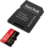 SANDISK  SDSQXCY-064G-GN6MA TF Extreme PRO A2 V30 UHS-I/U3 170R/90W WITH SD ADAPTER