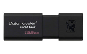 KINGSTON DT100G3/128GB, 128GB USB 3.0 DATATRAVELER 100 G3 USB Drive 100MB/s read