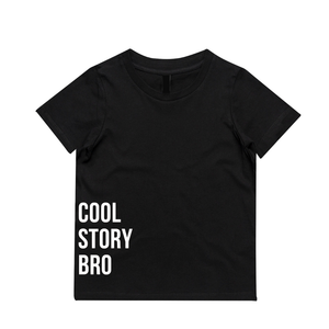 MLW By Design - Cool Story Bro Tee | Size 2