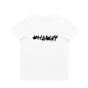 MLW By Design - #HANGRY Tee | White | Size 3