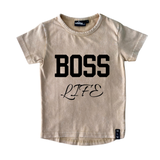 MLW By Design - Boss Life Stonewash Tee | Short Sleeve | Size 0