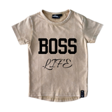 MLW By Design - Boss Life Stonewash Tee | Short Sleeve | Size 3