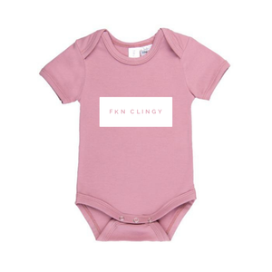 MLW By Design - FKN CLINGY™ Bodysuit | White Print | Newborn