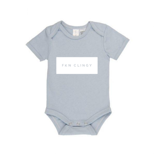 MLW By Design - FKN CLINGY™ Bodysuit | White Print | Newborn