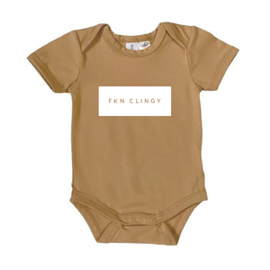 MLW By Design - FKN CLINGY™ Bodysuit | White Print | Newborn