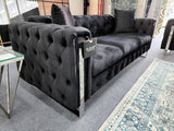 Madeline Range - Black Velvet - Silver Trims