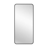 Black Metal Rectangle Mirror - Medium 80cm x 170cm